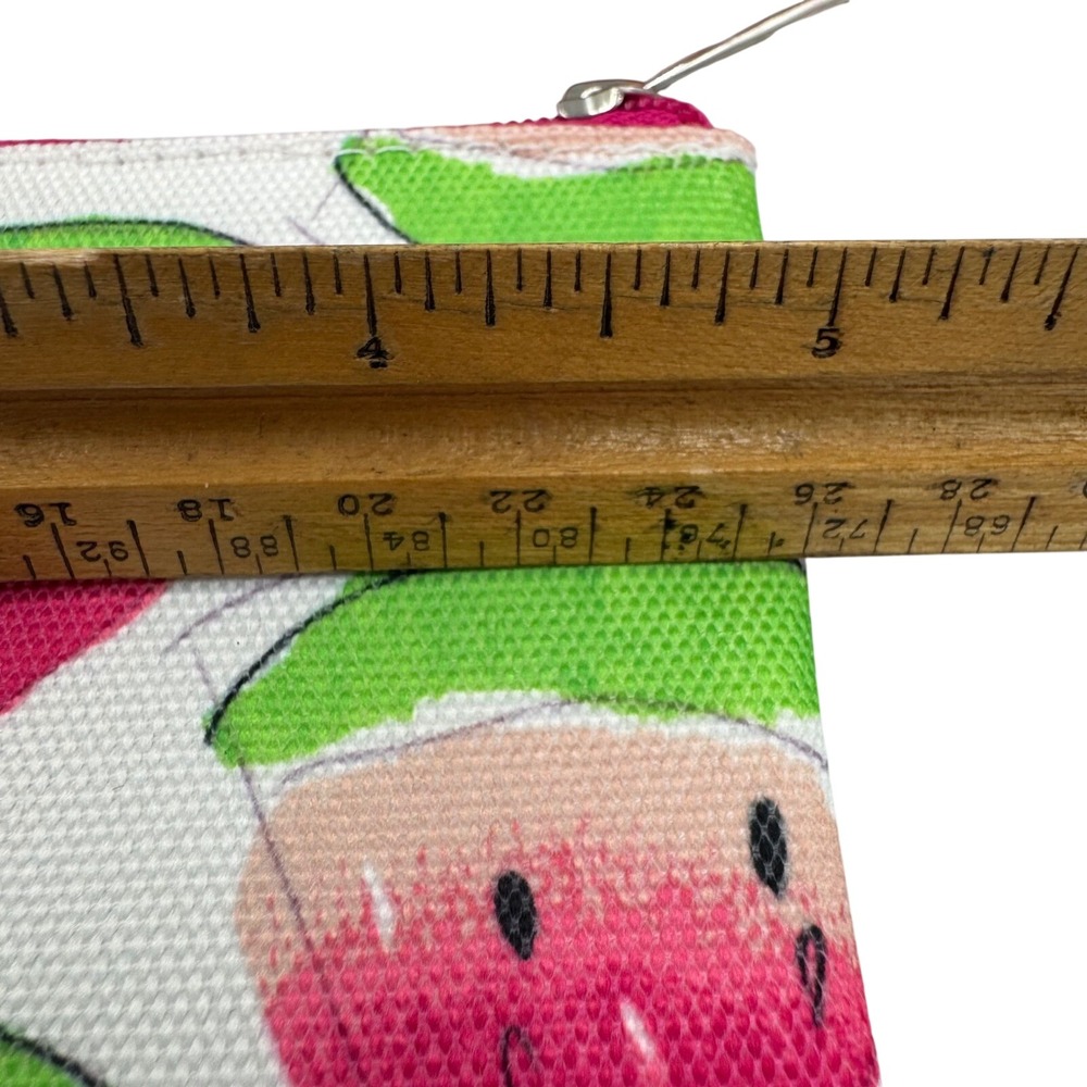 Clinique Cosmetic Pouch Set Women OS Pink Fruit Print Watermelon Citrus 2pc - Picture 4 of 8